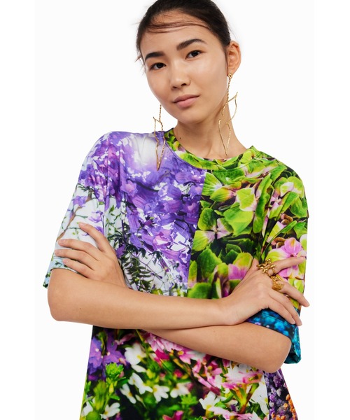 Desigual（デシグアル）の「Desigual x M / mika ninagawa ショートスリーブ ワンピース（ワンピース・レディース・マルチ・S/L/M）」の18枚目の写真