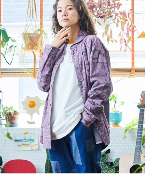 go slow caravan（ゴースローキャラバン）の「ラミーコットン総柄プリントショールカラーシャツ（シャツ/ブラウス・メンズ・その他1/その他4/その他3/その他2・X-LARGE/LARGE/MEDIUM/SMALL）」の19枚目の写真