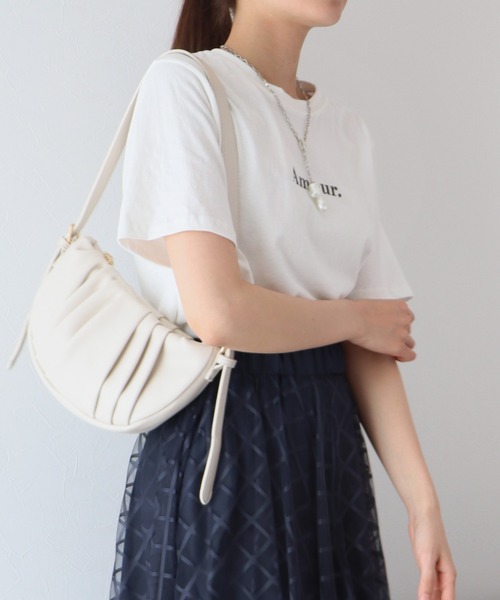 BLUEEAST(ブルーイースト)の「Amour.ロゴ半袖Tシャツ(Tシャツ/カットソー・レディース・ブラック/ホワイト/ベージュ/カーキ/オレンジ・MEDIUM)」の17枚目の写真