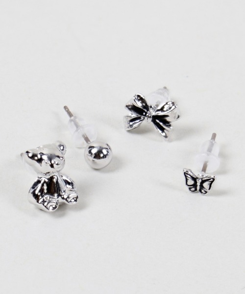 SPINNS（スピンズ）の「モチーフ4セットシルバーピアス（ピアス（両耳用）・レディース・A/B/D/C・ONESIZE）」の4枚目の写真