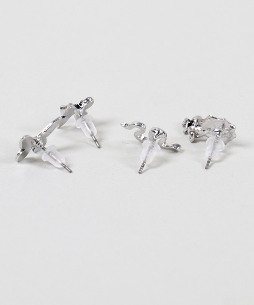 モチーフ4セットシルバーピアス（ピアス（両耳用））｜SPINNS