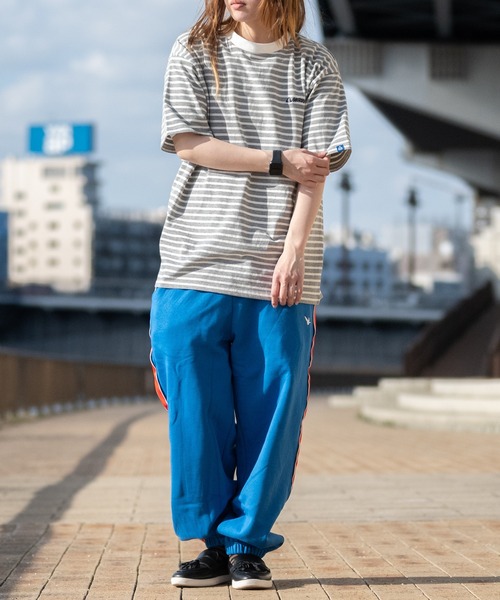 GERRY(ジェリー)の「【ag】〔GERRY/ジェリー〕ヘビーウェイトボーダー ロゴ刺繍 半袖ワイドTシャツ(Tシャツ/カットソー・メンズ・グレー/ブラック/ホワイト・X-LARGE/LARGE/MEDIUM)」の11枚目の写真