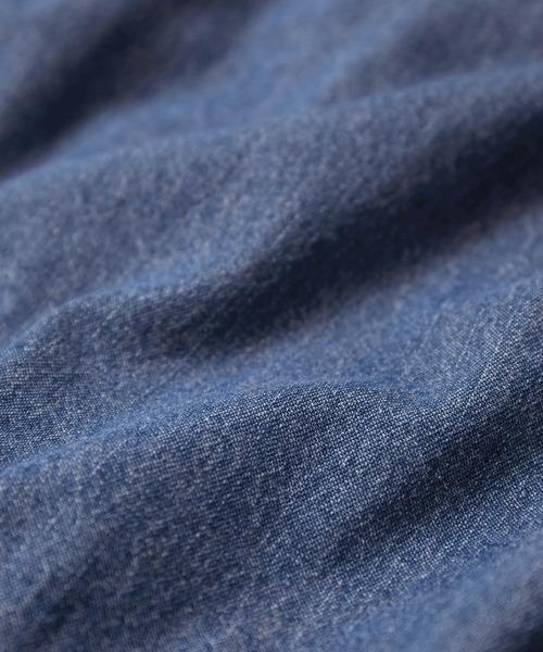 ROPE'（ロペ）の「【雑誌掲載】【洗える】サステナブルデニムラッフルブラウス/セットアップ対応（シャツ/ブラウス・レディース・ブルー系その他4・38）」の14枚目の写真