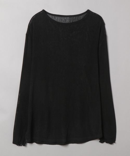 JEANASIS（ジーナシス）の「【YOGA】メッシュLS TEE/904173（Tシャツ/カットソー・レディース・ホワイト/ブラック/オレンジ・FREE）」の3枚目の写真