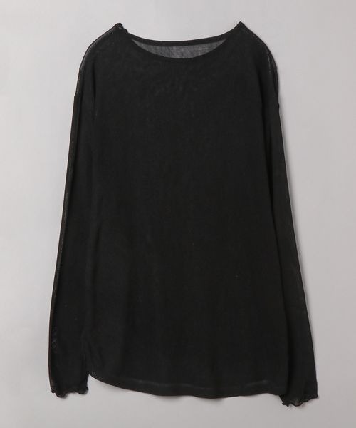 JEANASIS（ジーナシス）の「【YOGA】メッシュLS TEE/904173（Tシャツ/カットソー・レディース・ホワイト/ブラック/オレンジ・FREE）」の6枚目の写真