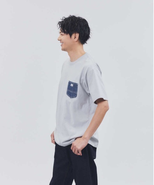 Lee(リー)の「【Lee】デニムポケット Tシャツ(Tシャツ/カットソー・メンズ・グレー・M/L/XL)」の13枚目の写真