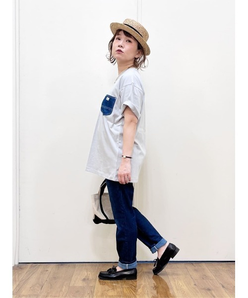 Lee(リー)の「【Lee】デニムポケット Tシャツ(Tシャツ/カットソー・メンズ・グレー・M/L/XL)」の10枚目の写真