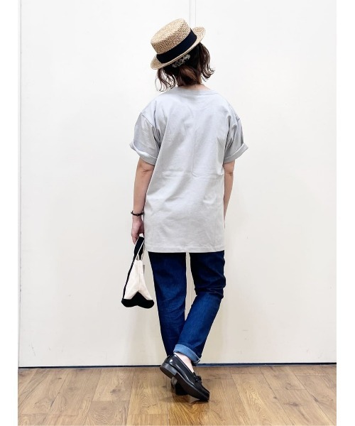 Lee(リー)の「【Lee】デニムポケット Tシャツ(Tシャツ/カットソー・メンズ・グレー・M/L/XL)」の9枚目の写真