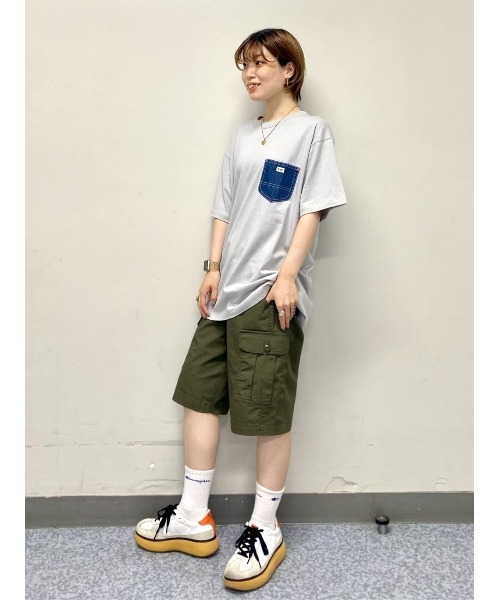 Lee(リー)の「【Lee】デニムポケット Tシャツ(Tシャツ/カットソー・メンズ・グレー・M/L/XL)」の16枚目の写真