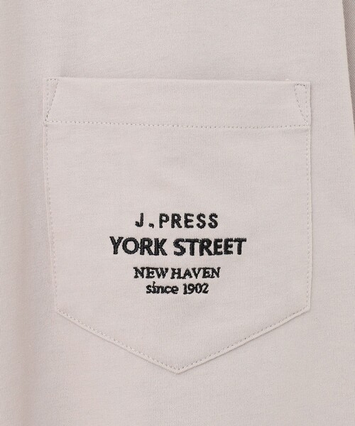 J.PRESS YORK STREET(ジェイプレスヨークストリート)の「【UNISEX】ワンポイント刺繍 ポケットTシャツ(Tシャツ/カットソー・メンズ・ホワイト系/グレー系/ベージュ系/ネイビー系/オレンジ系/スモーキーグリーン系・SMALL/MEDIUM/LARGE)」の10枚目の写真