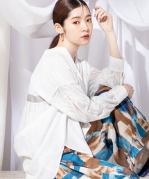 MILLION CARATS | 異素材の切り替えが新鮮な表情を導くドッキングタックブラウス(シャツ/ブラウス)