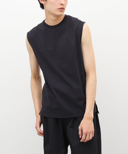 Healthknit（ヘルスニット）の「【Healthknit / ヘルスニット】別注スリーブレス Tシャツ（Tシャツ/カットソー・メンズ・ホワイト/チャコールグレー/ブラック/イエロー・MEDIUM/LARGE）」の10枚目の写真