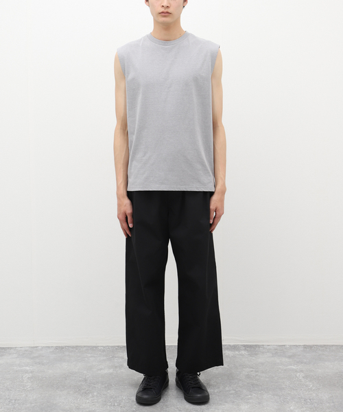 Healthknit（ヘルスニット）の「【Healthknit / ヘルスニット】別注スリーブレス Tシャツ（Tシャツ/カットソー・メンズ・ホワイト/チャコールグレー/ブラック/イエロー・MEDIUM/LARGE）」の14枚目の写真