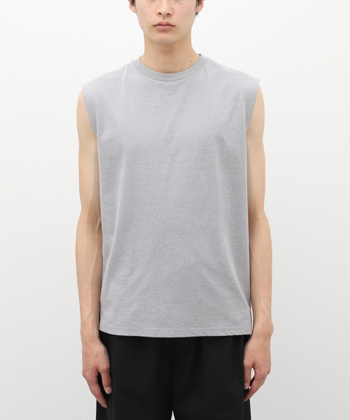 Healthknit（ヘルスニット）の「【Healthknit / ヘルスニット】別注スリーブレス Tシャツ（Tシャツ/カットソー・メンズ・ホワイト/チャコールグレー/ブラック/イエロー・MEDIUM/LARGE）」の15枚目の写真