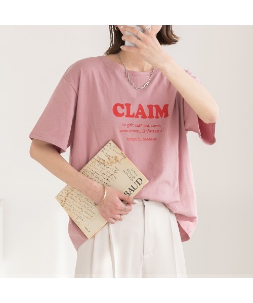 ad thie(アドティエ)の「アソートロゴ プリントTシャツ(Tシャツ/カットソー・レディース・アイボリー/ホワイト/ベビーピンク/オフホワイト/チャコール/セージグリーン・FREE/LL)」の11枚目の写真