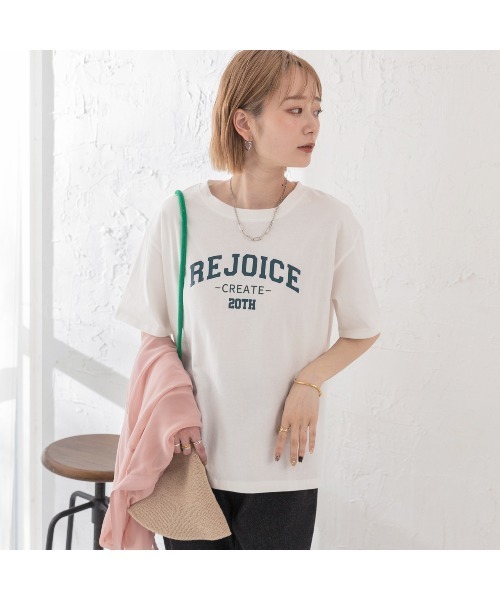 ad thie(アドティエ)の「アソートロゴ プリントTシャツ(Tシャツ/カットソー・レディース・アイボリー/ホワイト/ベビーピンク/オフホワイト/チャコール/セージグリーン・FREE/LL)」の14枚目の写真