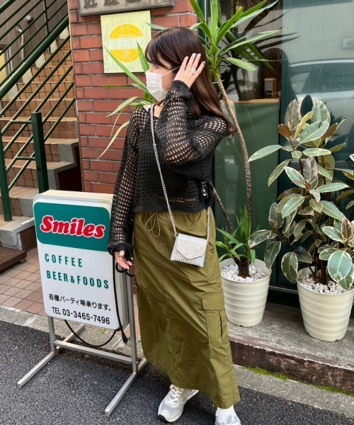 ナツ BRIEFING フード付き フーディニット BRIEFING フード付きニットパーカネイビー M