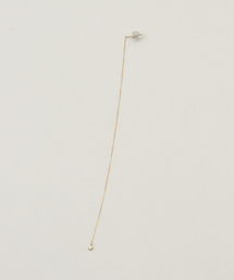 IENA | 【les bonbon/ル ボンボン】diamond long chain pirce sing ピアス(片耳)(ピアス（片耳用）)