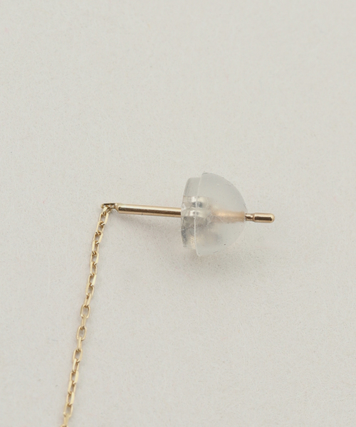 IENA（イエナ）の「【les bonbon/ル ボンボン】diamond long chain pirce sing ピアス(片耳)（ピアス（片耳用）・レディース・ゴールド・FREE）」の3枚目の写真