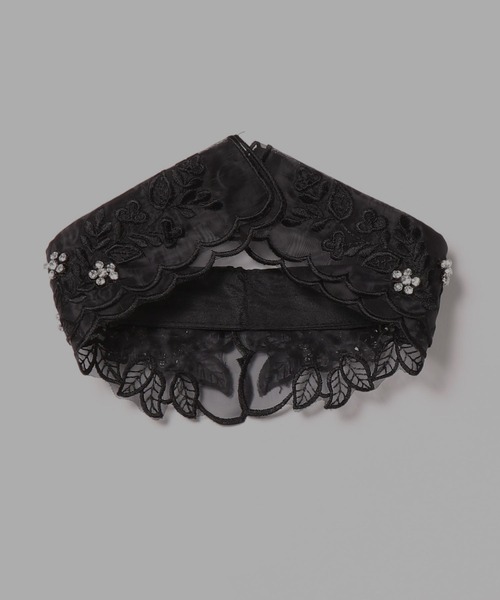 Mayree(メイリー)の「【resonance】シアー ビジューデザイン つけ襟【マルチウェイ】(付け襟・レディース・ブラック/ホワイト・FREE)」の15枚目の写真