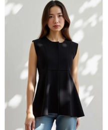 ドライタッチペプラムフレアトップス