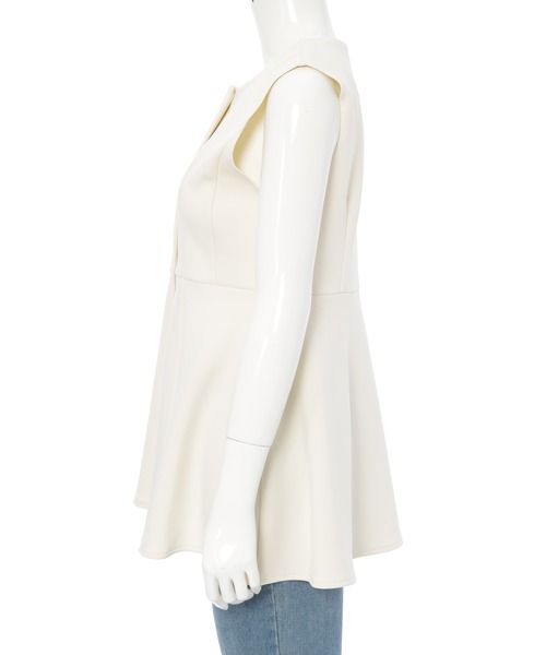 fifth（フィフス）の「ドライタッチペプラムフレアトップス（Tシャツ/カットソー・レディース・ブラック/アイボリー・M）」の14枚目の写真