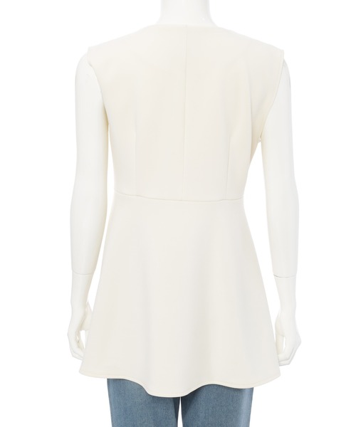 fifth（フィフス）の「ドライタッチペプラムフレアトップス（Tシャツ/カットソー・レディース・ブラック/アイボリー・M）」の15枚目の写真