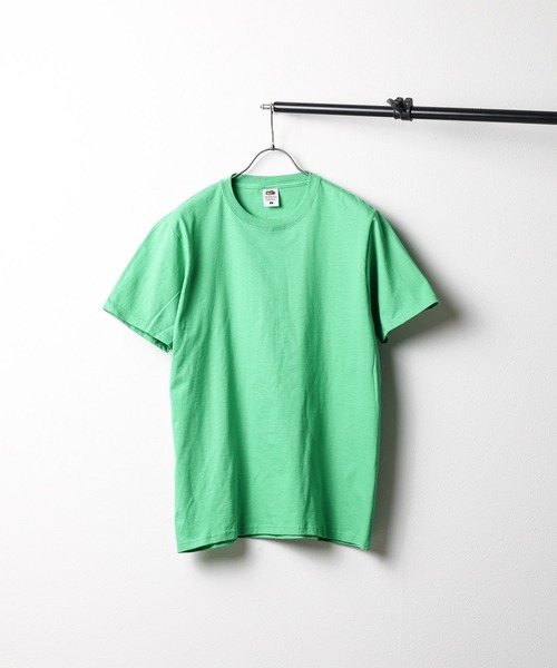FRUIT OF THE LOOM(フルーツオブザルーム)の「『FRUIT OF THE LOOM』フルーツ オブ ザ ルームベーシックTシャツ(Tシャツ/カットソー・レディース・ホワイト/グリーン/ヘザーグレー/ブラック/ナチュラル・X-LARGE/LARGE/MEDIUM)」の1枚目の写真
