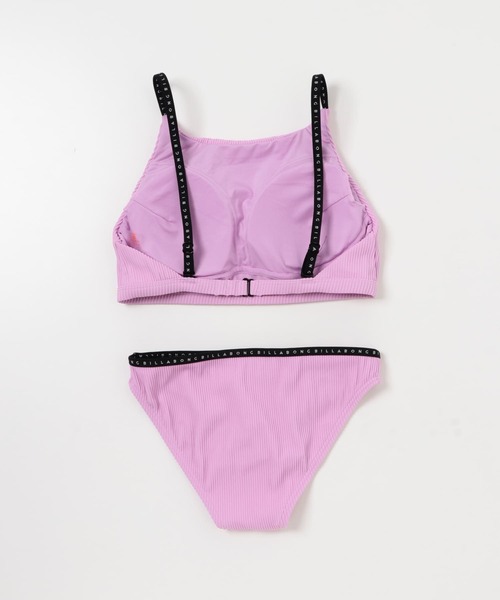 BILLABONG（ビラボン）の「BILLABONG　HIGH NECK LOGO BIKINI（水着・レディース・ピンク/ブラック・MEDIUM）」の5枚目の写真