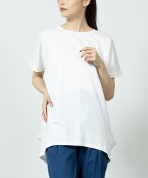 SARARI 冷感サイドタック無地半袖Tシャツ
