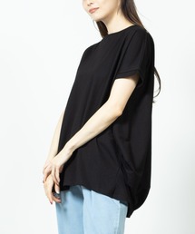 SARARI 冷感サイドタック無地半袖Tシャツ