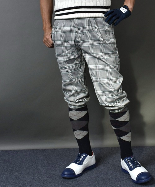 ストレッチ ニッカボッカーズゴルフウェア グレンチェック ゴルフパンツ（その他パンツ）｜COMON GOLF（コモンゴルフ）