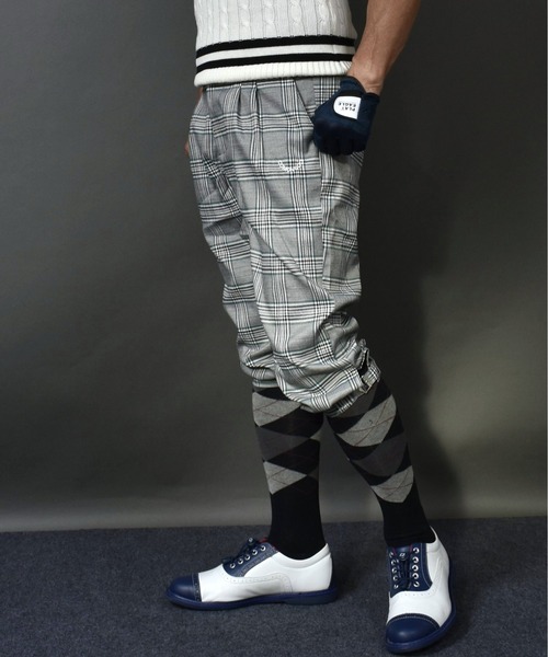 レディース　ゴルフウェア チェック柄 ニッカボッカパンツ ハンチング 楽天市場】ANTIQUA GOLF×STCH チェックパンツ レディース 送料
