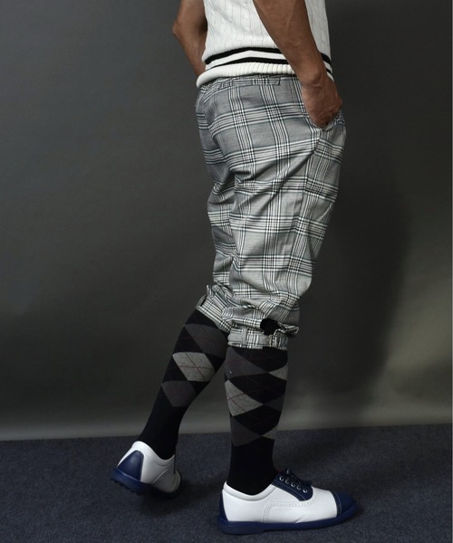 ストレッチ ニッカボッカーズゴルフウェア グレンチェック ゴルフパンツ（その他パンツ）｜COMON GOLF（コモンゴルフ）