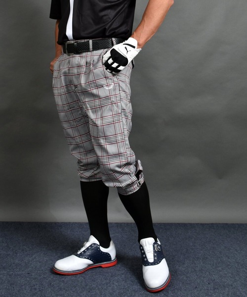 レディース　ゴルフウェア チェック柄 ニッカボッカパンツ ハンチング antiqua ANTIQUA GOLF×STCH チェックパンツ レディース 送料無料