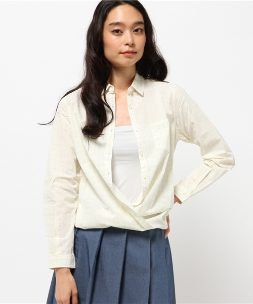 OUTLET（アウトレット）の「【CIAOPANIC TYPY】ウィンドペンカシュクールシャツ（シャツ/ブラウス・レディース・イエロー・MEDIUM）」の11枚目の写真