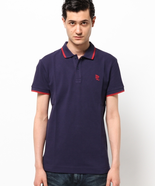 Alexander macqueen ポロシャツ ALEXANDER MCQUEEN ブラックポロシャツ