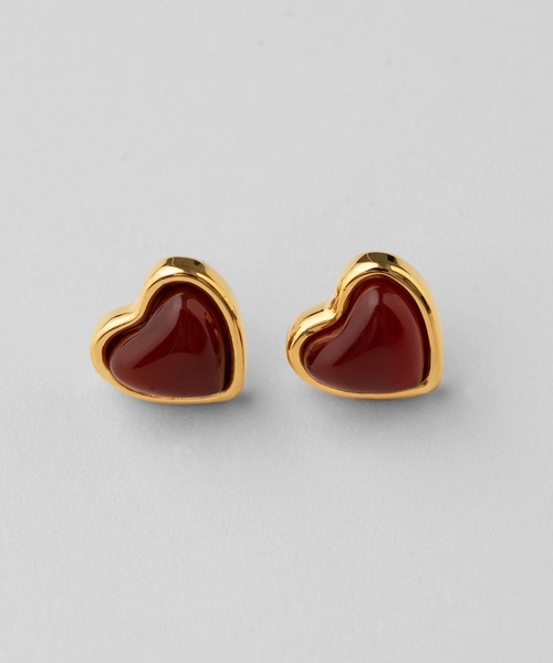 VATSURICA（バツリカ）の「〈VATSURICA〉金属アレルギー対応 / サージカルステンレス / ミニ ハート ピアス（ピアス（両耳用）・レディース・ホワイト/レッド・FREE）」の18枚目の写真