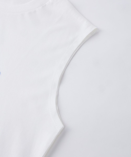LA MARINE FRANCAISE(マリン フランセーズ)の「Corse sleeveless Tee(Tシャツ/カットソー・レディース・ホワイト/ブルー/ネイビー・FREE)」の6枚目の写真