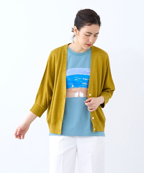 LA MARINE FRANCAISE(マリン フランセーズ)の「Corse sleeveless Tee(Tシャツ/カットソー・レディース・ホワイト/ブルー/ネイビー・FREE)」の13枚目の写真