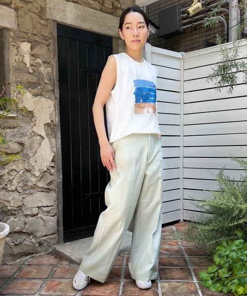 LA MARINE FRANCAISE(マリン フランセーズ)の「Corse sleeveless Tee(Tシャツ/カットソー・レディース・ホワイト/ブルー/ネイビー・FREE)」の18枚目の写真