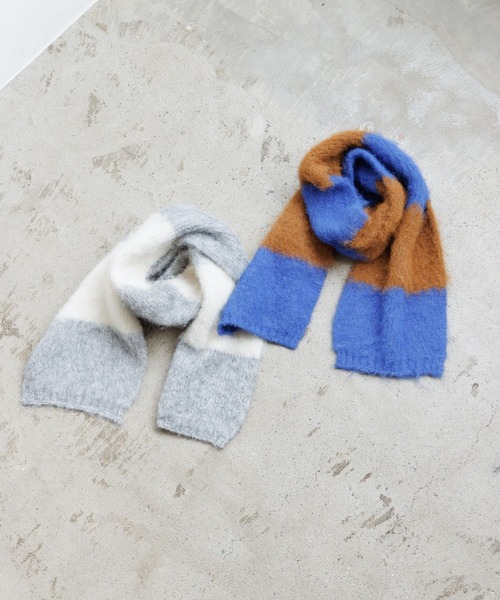 LOWRYS FARM（ローリーズファーム）の「ボーダーマフラー　 970834（マフラー・キッズ・グレー/ピンク/ブルー・FREE）」の6枚目の写真