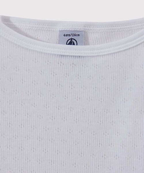 PETIT BATEAU(プチバトー)の「ホワイトキャミソール2枚組(インナーウェア/肌着・キッズ・ホワイト・3YEAR/5YEAR/4YEAR)」の3枚目の写真