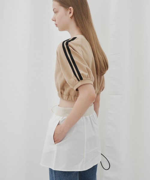 GIUNON(ジウノン)の「layered mini skirt / レイヤードミニスカート(スカート・レディース・ホワイト/ネイビー・1/0)」の10枚目の写真