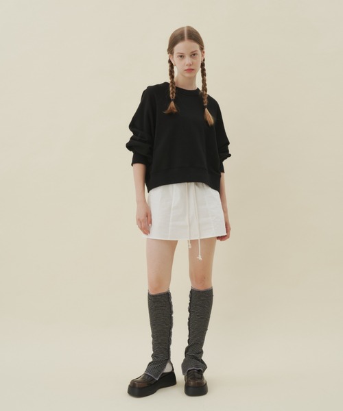 GIUNON(ジウノン)の「layered mini skirt / レイヤードミニスカート(スカート・レディース・ホワイト/ネイビー・1/0)」の22枚目の写真