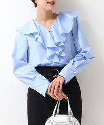 NOLLEY’S Sophi | ブロードラッフルシャツブラウス(シャツ/ブラウス)