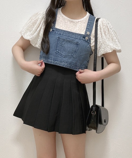 Cham.（チャム）の「ボリューム袖フラワートップス（シャツ/ブラウス・レディース・オフホワイト・F）」の2枚目の写真