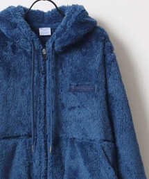 Champion/チャンピオン SHERPA FLEECE ZIP HOODED JACKET/シェルパフリース ロゴ ワンポイント刺繍 ジップアップパーカー/ボアジャケット/ブルゾン レディース メンズ