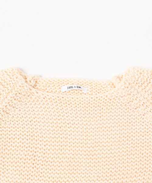 B:MING by BEAMS（ビーミングバイビームス）の「B:MING by BEAMS / バイカラー ニットケープ（ストール/ショール・キッズ・アイボリー/ブラウン・FREE）」の12枚目の写真