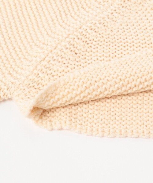 B:MING by BEAMS（ビーミングバイビームス）の「B:MING by BEAMS / バイカラー ニットケープ（ストール/ショール・キッズ・アイボリー/ブラウン・FREE）」の14枚目の写真